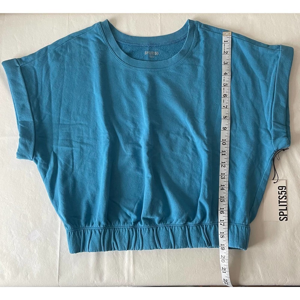 Splits59 Franky French Terry Sweatshirt in Blue Size L - Picture 9 of 10